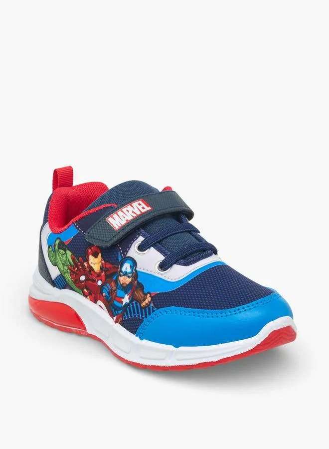 مارفل Boys Hook & Loop Ankle Sneakers